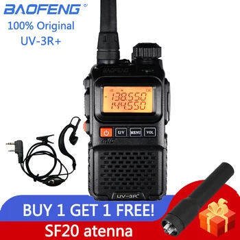 Baofeng UV 3R Plus Walkie Talkie Dual Band UV3R+ obojsmerné Rádiové Bezdrôtový CB Ham Rádio FM HF Vysielača VHF UHF UV-3R Intercom
