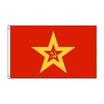 AntheaAn 90x150cm 3X5 Ft Naval Jack Sovietskeho zväzu Banner Výzdobu Vlajkami Rusko